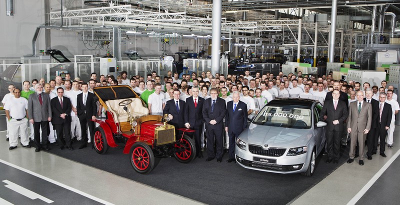 Automobilka Škoda vyrobila 15milióntý automobil od roku 1905