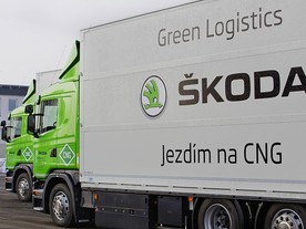 Škoda Auto nasazuje nákladní automobily na CNG