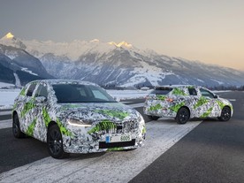 Škoda Fabia IV - testy kolem Zell am See