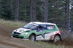 Škoda Fabia S2000 při Rallye Skotsko