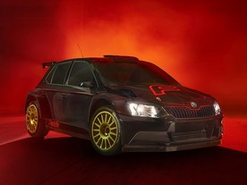 Škoda Fabia R5 s mimořádným černým lakováním