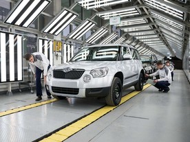 Výroba vozů Škoda Yeti systémem CKD lv závodě GAZ