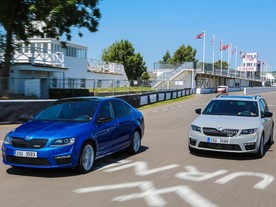 Škoda Octavia RS a Octavia Combi RS v Goodwoodu