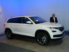 Bernhard Maier a Škoda Kodiaq v Paříži