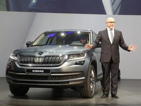 Nejvyšší předsstavitel značky Škoda Bernhard Maier a Škoda Kodiaq 