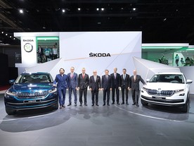 Představenstvo Škoda Auto na autosalonu v Paříži