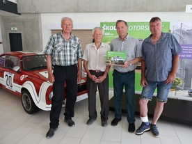 Zleva Ladislav Křeček, Oldřich Horsák, autor Petr Dufek a Miloslav Zapadlo