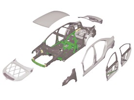 Škoda Octavia III - nosná struktura využívající vysokopevnostní oceli