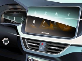 Škoda Scala - displej infotainmentu