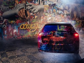 Škoda Scala Courage street art