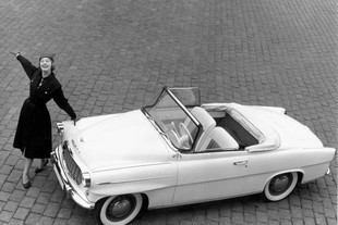 Miss USA a Škoda 450, říjen 1957