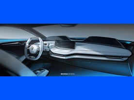 autoweek.cz - Pohled do interiéru studie elektromobilu Škoda Vision E