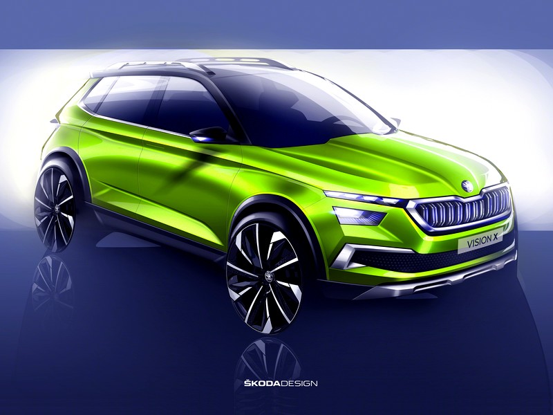 Škoda Vision X s hybridním pohonem