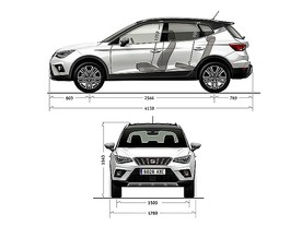 Pro lepší představu: rozměry vozu Seat Arona