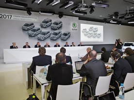 Výroční tisková konference Škoda Auto 2017
