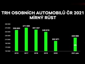 Trh osobních automobilů v ČR 2021