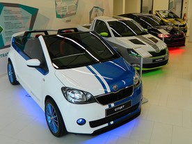Čtveřice dosavadních žákovských aut se objevuje na nejrůznějších výstavách a prezentacích