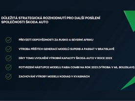 ŠŠkoda Auto - strategická rozhodnutí