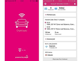 T-Mobile  Chytré auto s WiFi - Ukázky aplikace