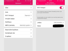 T-Mobile  Chytré auto s WiFi - Ukázky aplikace