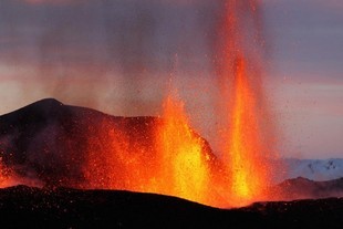 Islandský vulkán