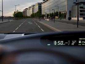 Toyota Prius je vybaven i Head Up Displayem