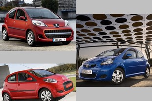 Peugeot 107, Citroen C1 a Toyota ygo