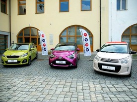 Peugeot 108, Toyota Aygo a Citroën C1