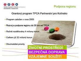 Grantový program TPCA Partnerství proKolínsko