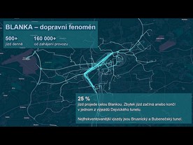 Uber - využití tunelu Blanka
