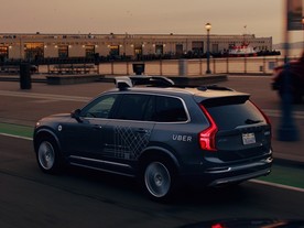 Zkušební Volvo XC90 společnoisti Uber