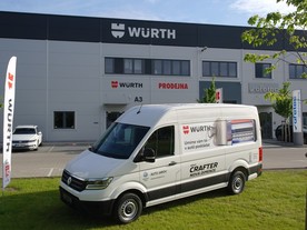 Volkswagen Crafter - speciální předváděcí vozidlo Würth 