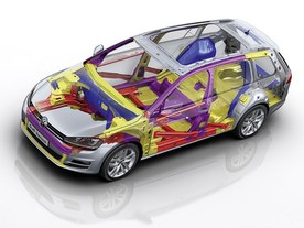 Volkswagen Golf Variant - vysokopevnostní oceli v nosné struktuře
