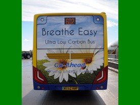 Ekologický londýnský autobus společnosti Go Ahead